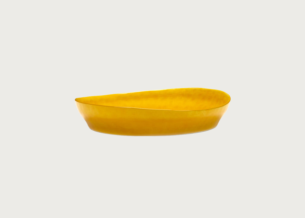 Ottolenghi Feast Swirl Serving Plate Yellow and Black Small