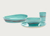 Ottolenghi Feast Swirl Serving Plate Azure and Red Small