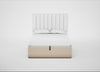 Lift Storage Divan Bed Base Double / Natural / Brushed Cotton Oat