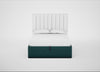 Lift Storage Divan Bed Base Double / Black / Brushed Cotton Pine