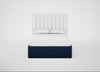 Lift Storage Divan Bed Base Double / Black / Broad Weave Lagoon