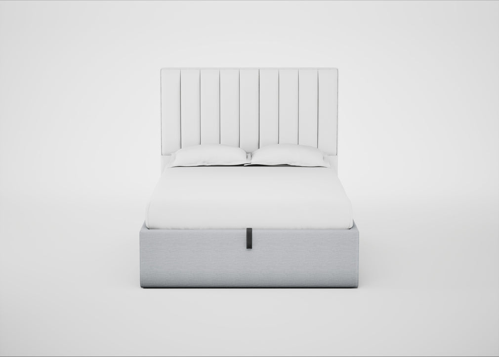 Lift Storage Divan Bed Base Double / Black / Broad Weave Tin