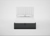 Lift Storage Divan Bed Base Double / Natural / Melton Wool Granite