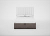 Lift Storage Divan Bed Base Double / Black / Smart Luxe Velvet Mushroom