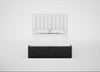 Lift Storage Divan Bed Base Double / Natural / Smart Luxe Velvet Nickel