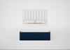 Lift Storage Divan Bed Base Double / Black / Velvet Petrol