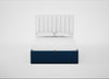 Lift Storage Divan Bed Base Double / Natural / Velvet Petrol