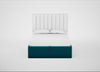 Lift Storage Divan Bed Base Double / Black / Velvet Teal