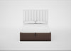 Lift Storage Divan Bed Base Double / Black / Smart Velvet Mouse