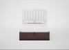 Lift Storage Divan Bed Base Double / Natural / Smart Velvet Mouse