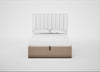 Lift Storage Divan Bed Base Double / Black / Smart Velvet Pebble
