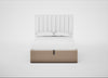Lift Storage Divan Bed Base Double / Natural / Smart Velvet Pebble