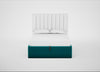 Lift Storage Divan Bed Base Double / Black / Smart Velvet Petrol