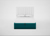 Lift Storage Divan Bed Base Double / Natural / Smart Velvet Petrol