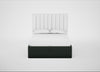 Lift Storage Divan Bed Base Double / Black / Boucle Fern