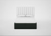 Lift Storage Divan Bed Base Double / Natural / Boucle Fern