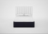 Lift Storage Divan Bed Base Double / Natural / Boucle Indigo