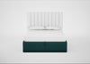Lift Storage Divan Bed Base King / Black / Brushed Cotton Pine