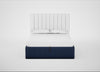 Lift Storage Divan Bed Base King / Black / Capelo Linen-Cotton Inkspot
