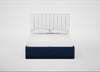 Lift Storage Divan Bed Base King / Black / Broad Weave Lagoon