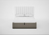 Lift Storage Divan Bed Base King / Natural / Broad Weave Pebble
