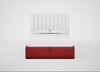 Lift Storage Divan Bed Base King / Natural / Melton Wool Red Oxide