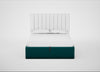 Lift Storage Divan Bed Base King / Natural / Smart Luxe Velvet Ocean Green