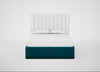 Lift Storage Divan Bed Base King / Black / Velvet Teal