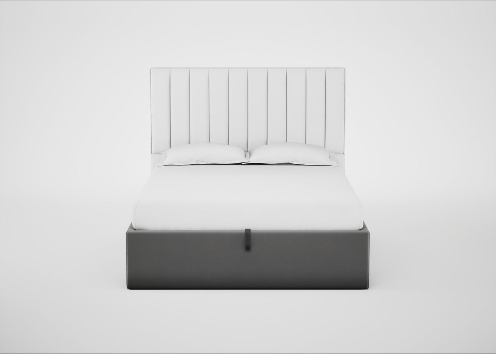 Lift Storage Divan Bed Base King / Natural / Smart Velvet Mercury
