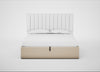 Lift Storage Divan Bed Base Super King / Black / Brushed Cotton Oat