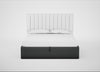 Lift Storage Divan Bed Base Super King / Black / Melton Wool Granite