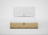 Lift Storage Divan Bed Base Super King / Black / Smart Luxe Velvet Biscuit