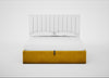 Lift Storage Divan Bed Base Super King / Black / Smart Luxe Velvet Canary