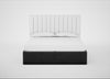 Lift Storage Divan Bed Base Super King / Black / Smart Luxe Velvet Nickel