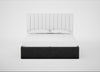 Lift Storage Divan Bed Base Super King / Natural / Smart Luxe Velvet Nickel