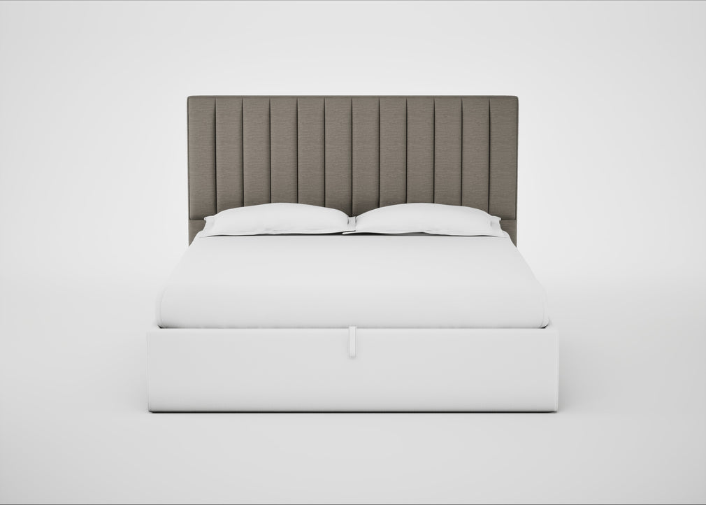 Retta Headboard Super King / Broad Weave Pebble