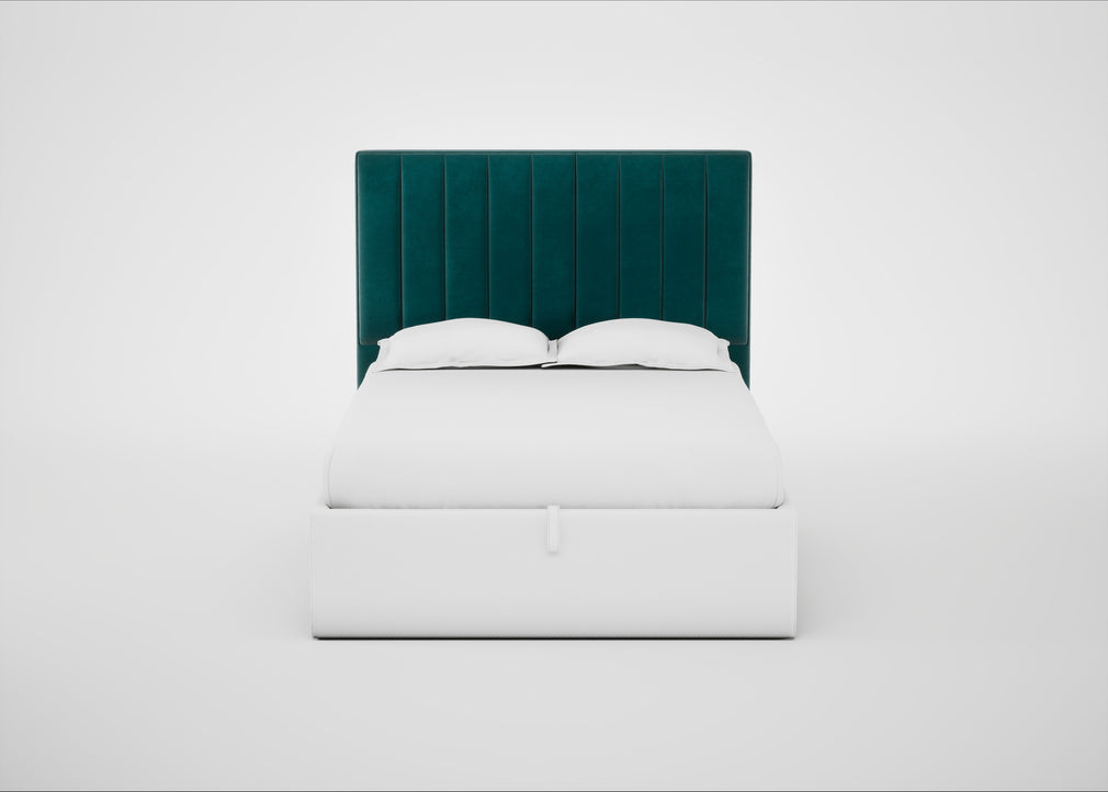 Retta Headboard Double / Smart Luxe Velvet Ocean Green