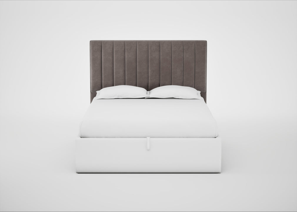 Retta Headboard King / Smart Luxe Velvet Mushroom