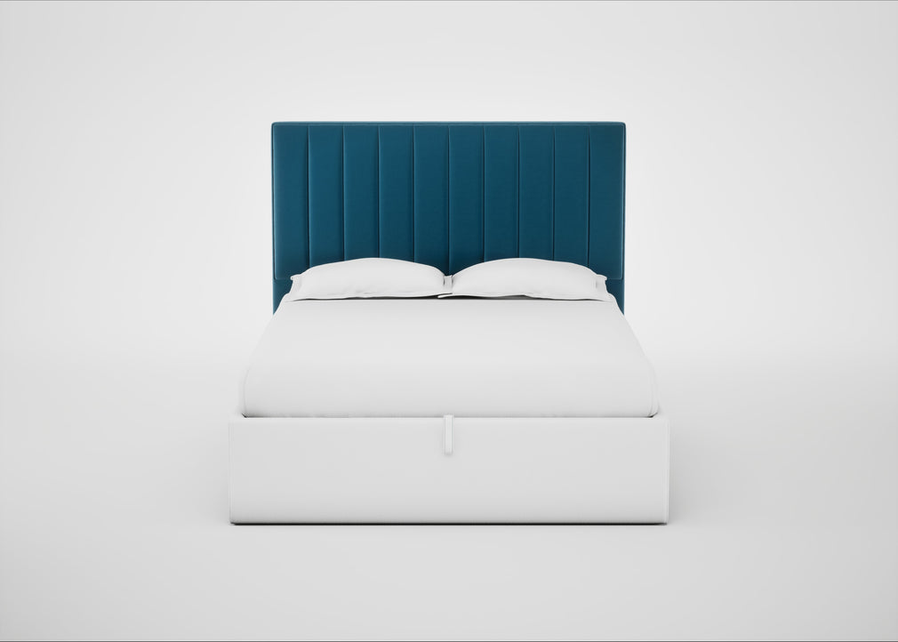 Retta Headboard King / Smart Velvet Ocean Blue