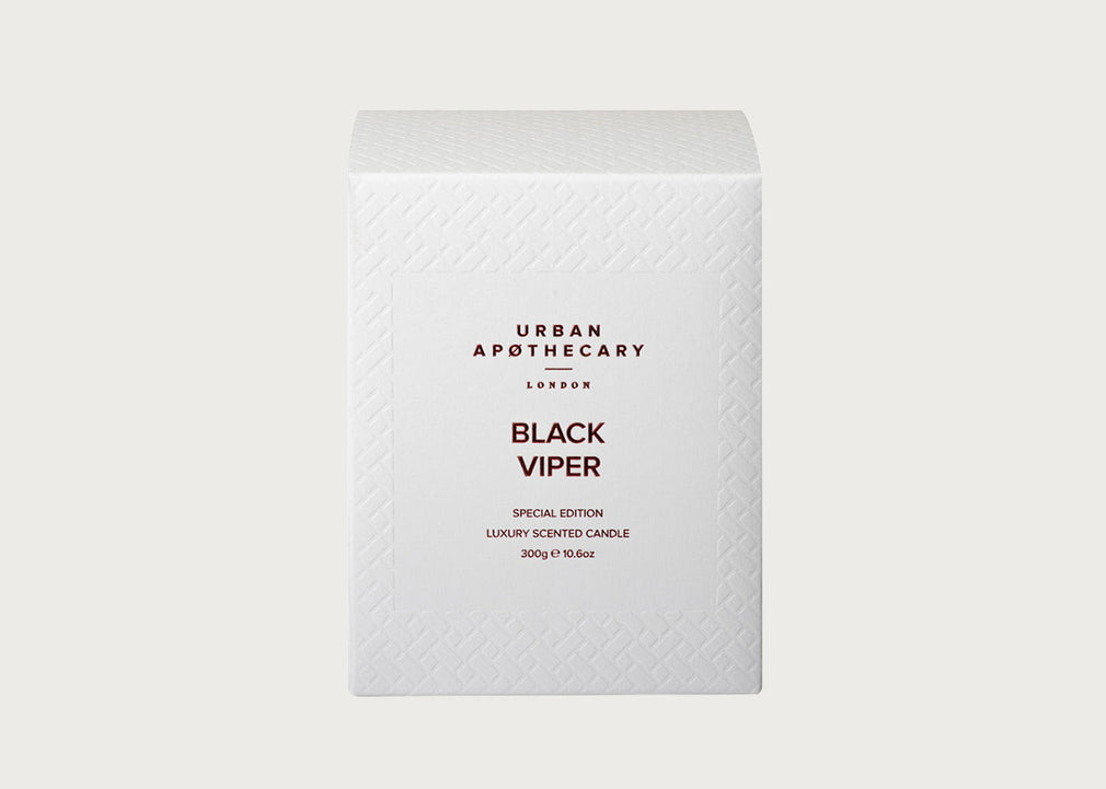 Ruby Black Viper Scented Glass Candle