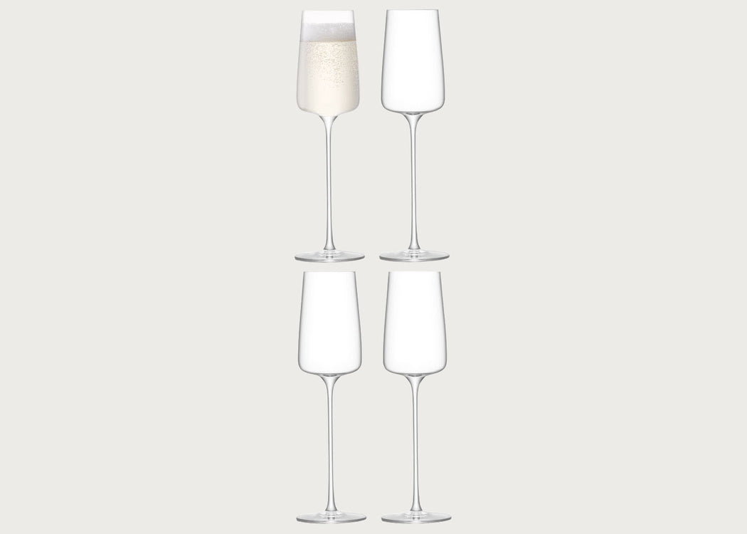 Metropolitan Champagne Glasses Set of 4