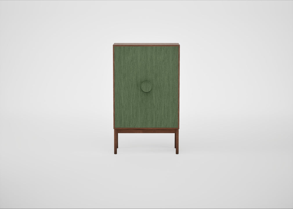 Tinta Highboard Green Stain / Walnut