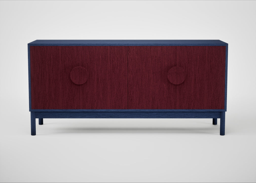 Tinta Sideboard Red Stain / Blue Stain