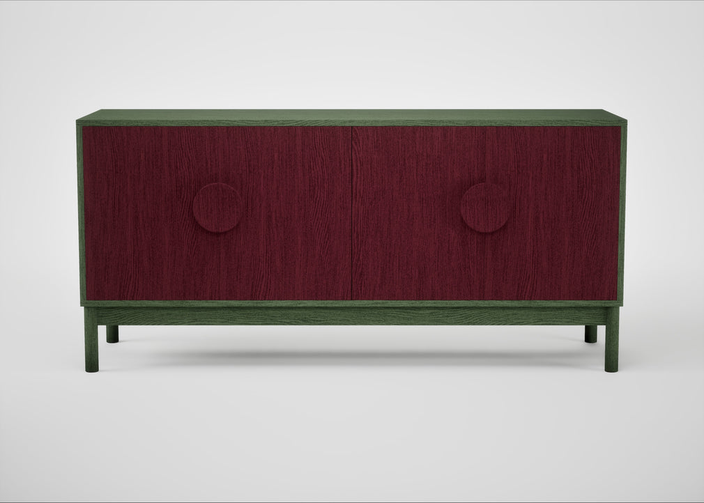 Tinta Sideboard Red Stain / Green Stain