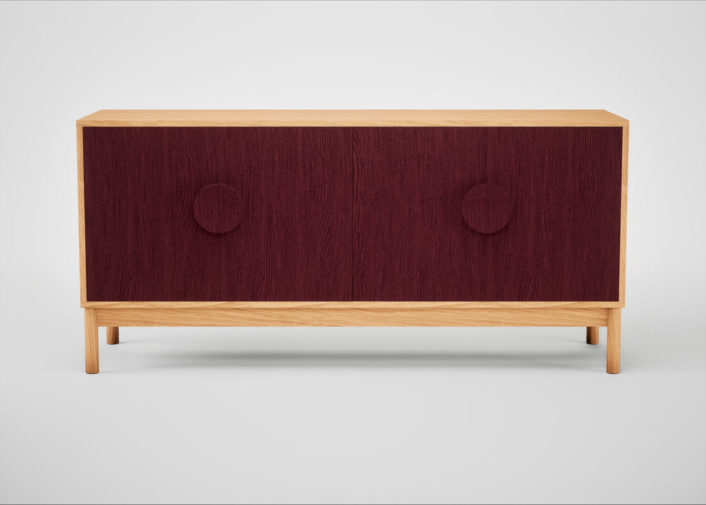 Tinta Sideboard Red Stain / Natural Oak