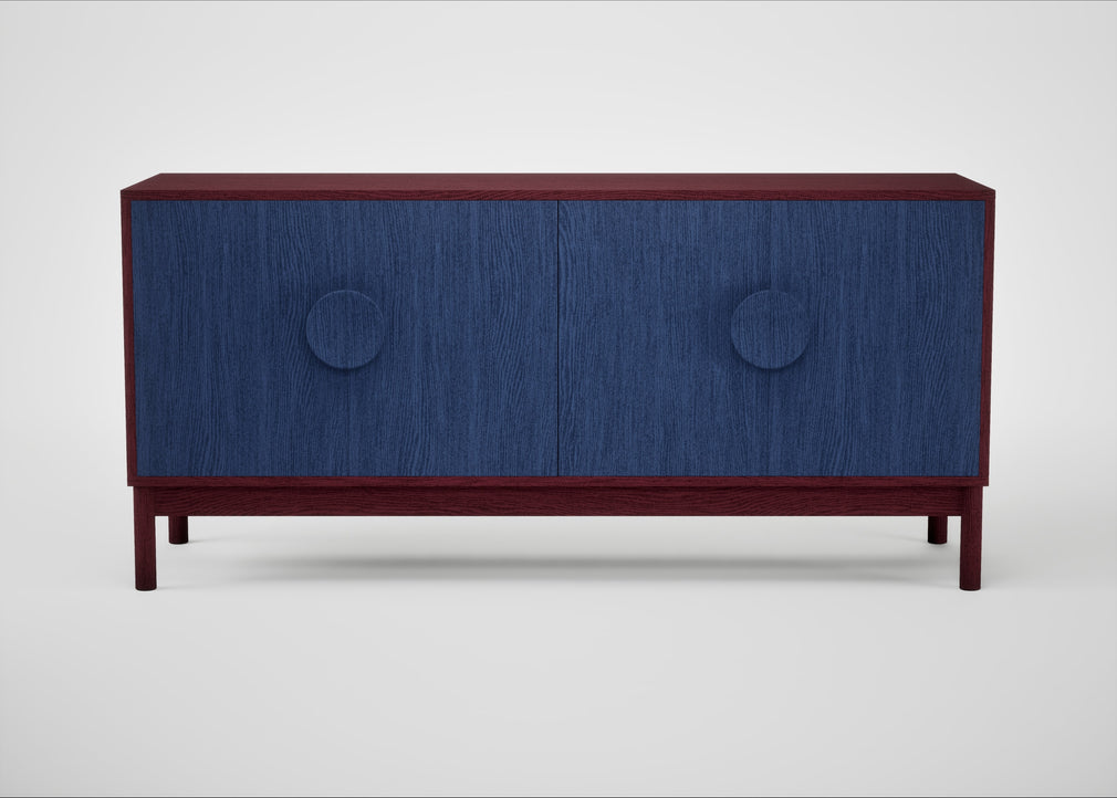 Tinta Sideboard Blue Stain / Red Stain
