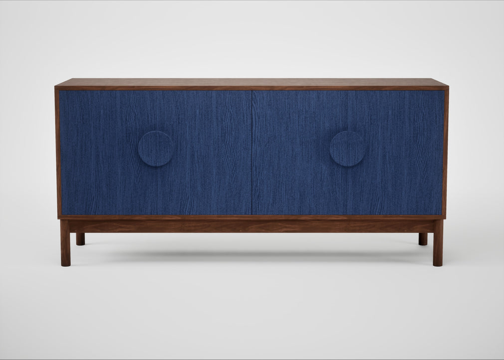 Tinta Sideboard Blue Stain / Walnut