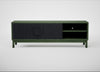 Tinta TV Unit Black Stain / Green Stain