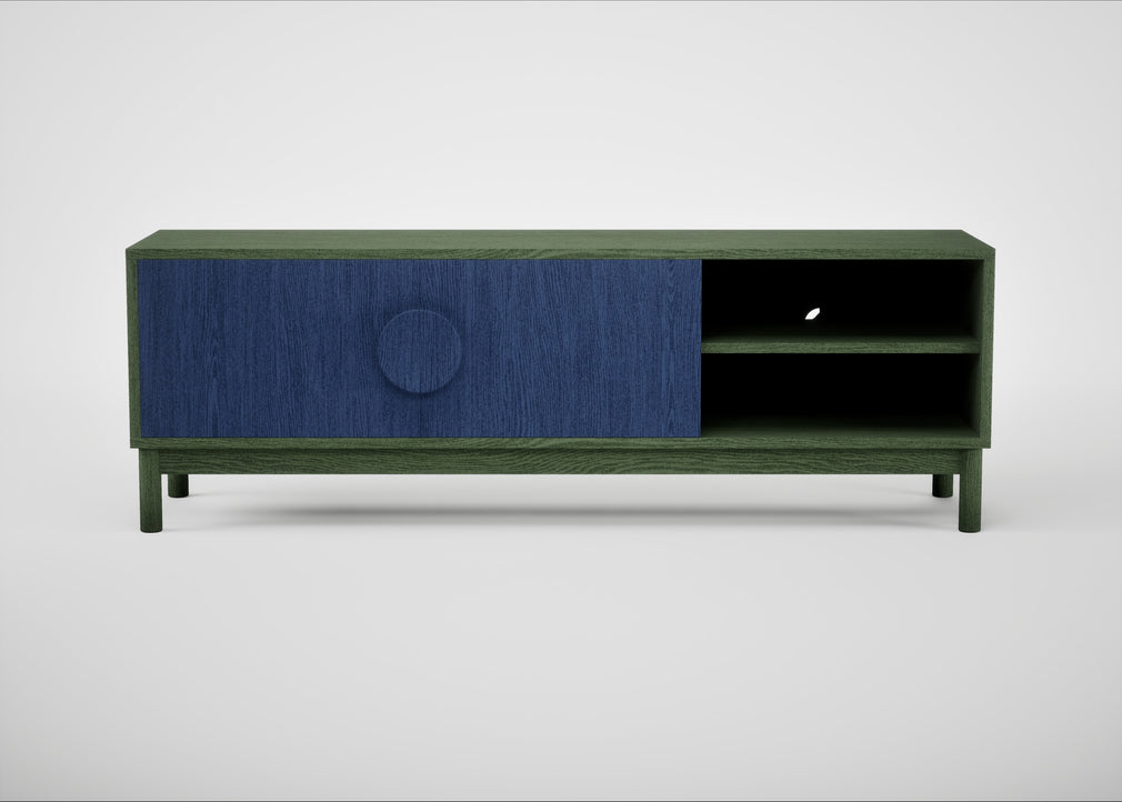 Tinta TV Unit Blue Stain / Green Stain