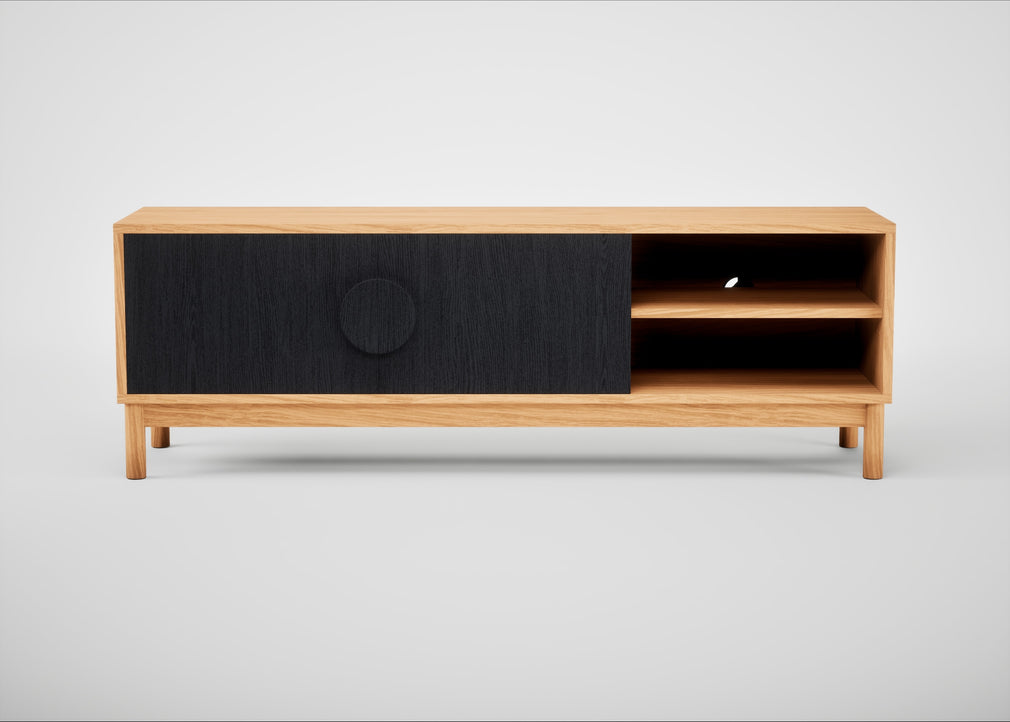 Tinta TV Unit Black Stain / Natural Oak